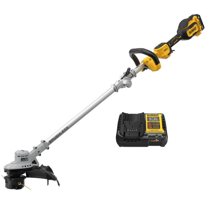 DEWALT 20V MAX Brushless Cordless Foldable String Trimmer Kit