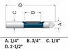 Bosch 1/4in x 3/4in Carbide Tipped Single Flute Pilot Panel Concave Router Bit, small image number 4