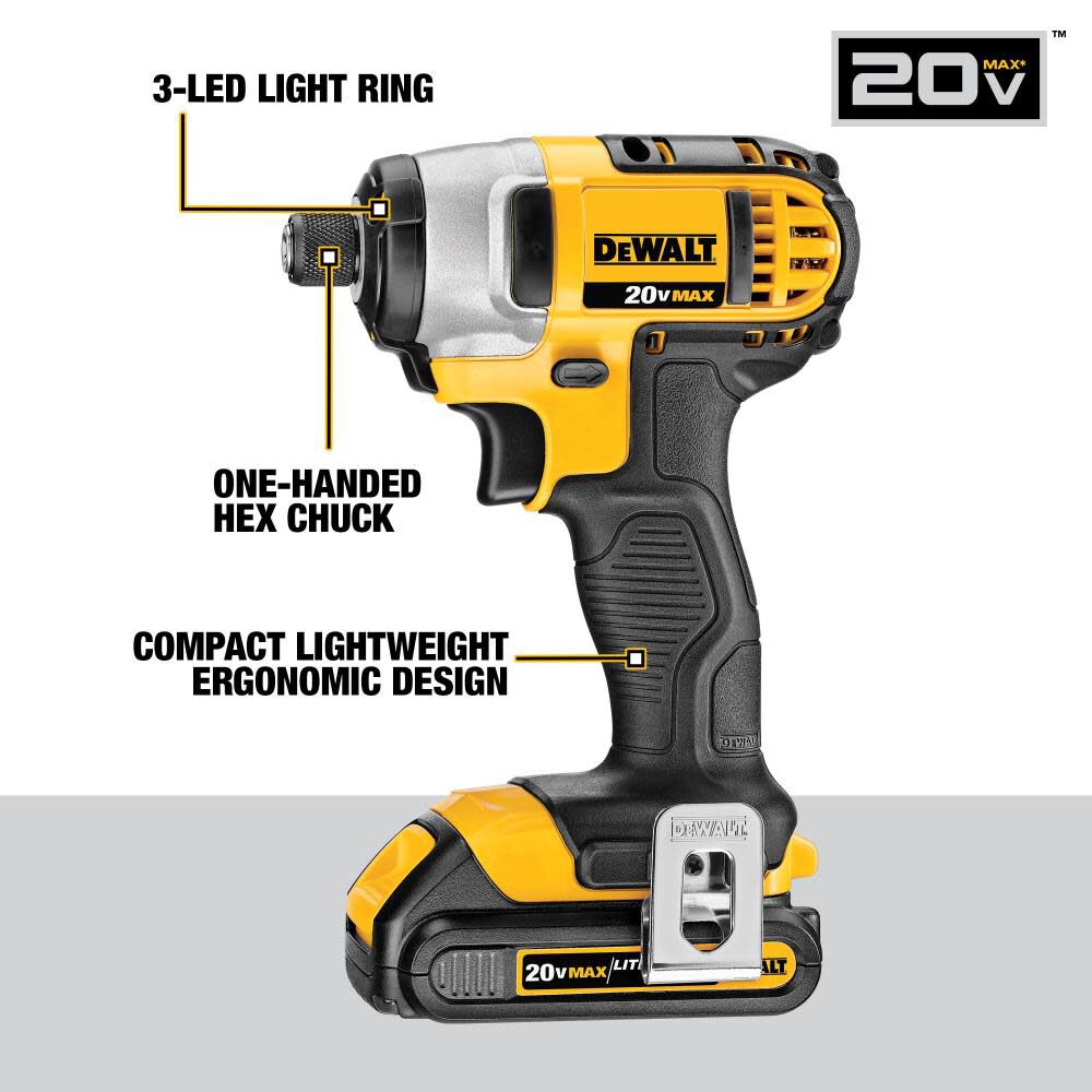 DEWALT 20 V MAX Compact 7 Tool Combo Kit, large image number 4