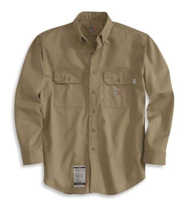 Carhartt Men's Flame Resistant Twill Shirt with Pocket Flap