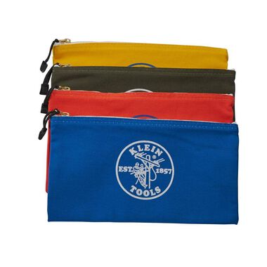 Klein Tools 4-Pack Canvas Zipper Bags, large image number 9