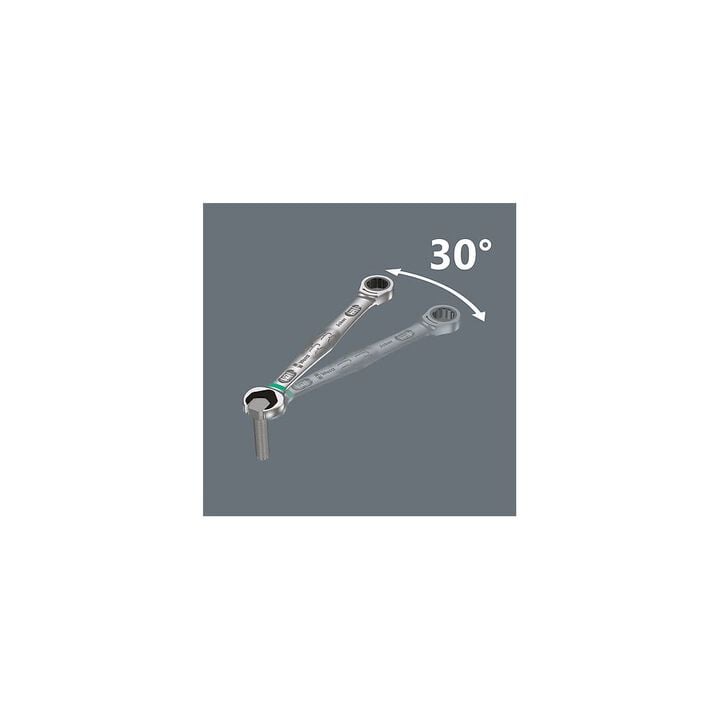 Wera Tools 6000 Joker 4 Imperial 1 Combination Ratchet Wrench Set, large image number 7