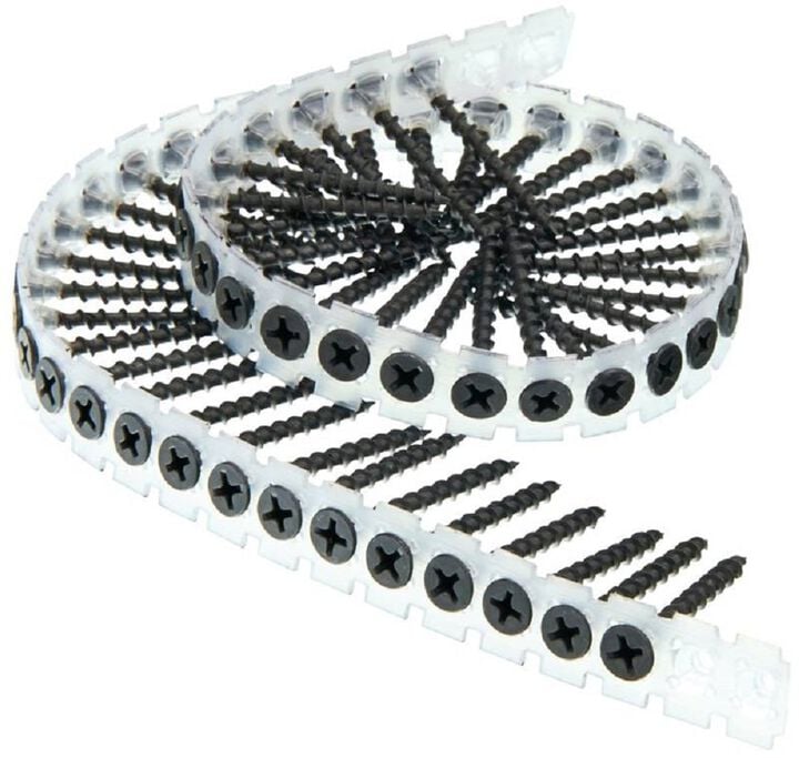Senco #6X1-1/4in Sharp Point Bugle Collated Drywall Screw To Wood