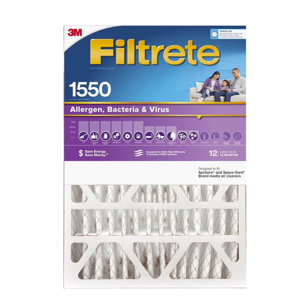 3M Filtrete 20 x 25 x 5-Inch Ultra Allergen Reduction Deep-Pleat Furnace Air Filter, 2-Pack, large image number 1