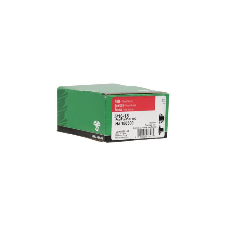 Hillman 5/16-18in Pronged Tee Nut 100pk, large image number 2