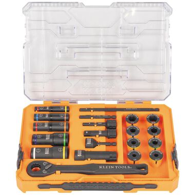 Klein Tools KNECT Flip Socket Set, SAE, 20 Pc