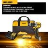 DEWALT 20V MAX XR Brushless Cordless 1/2 Inch Drill/Driver Kit With POWERPACK Batteries, small image number 3
