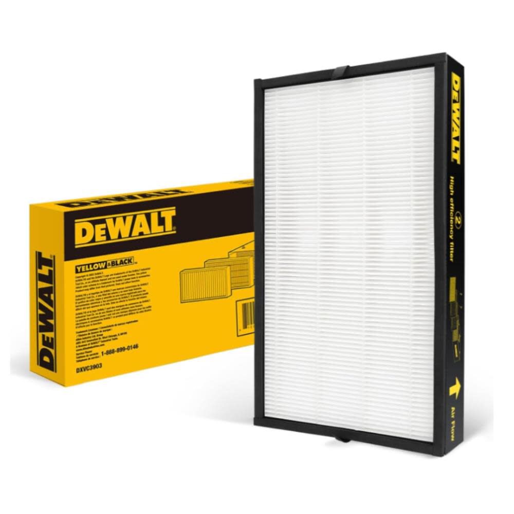 DEWALT High Efficiency Replacement Filter for DWXAF101 Air Filtration System – DXVC3903