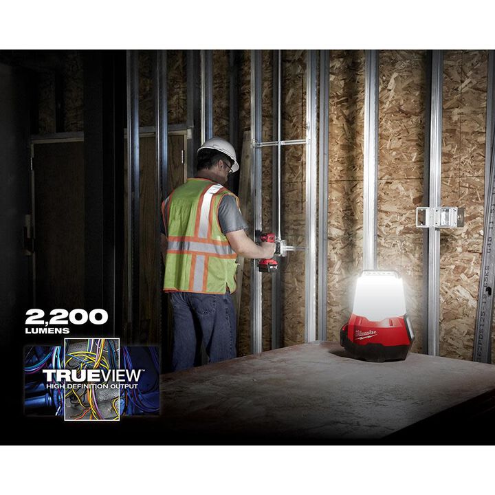 Milwaukee M18 RADIUS Compact Site Light with Flood Mode (Bare Tool), large image number 3