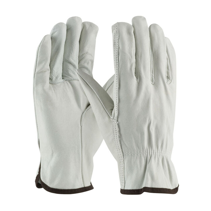 Protective Industrial Products Natural Cowhide Leather Driver Gloves 3X