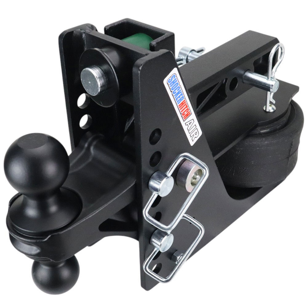 Shocker Hitch 14K 2 Inch Max Black Air Receiver Hitch & Black Combo Ball Mount with 2 Inch & 2 5/16 Inch Hitch Balls, large image number 2