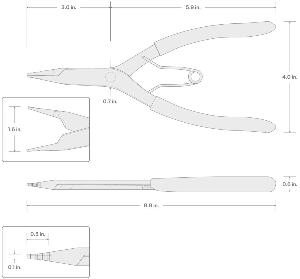 Tekton 9 Inch Lock Ring Pliers, large image number 7
