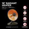 VisionAir 16 In. 700/1000W 3412 Btu 160 Sq-Ft. Radiant Dish Heater, small image number 3