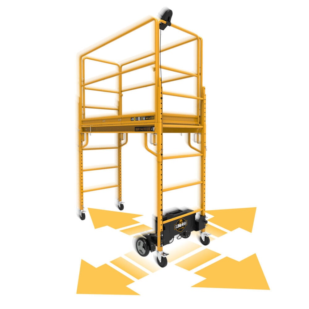 Metaltech Climb-N-Go Complete Motorized Jobsite 6ft Baker Scaffold Kit, large image number 2