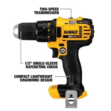 DEWALT 20V MAX Compact Drill/Driver / Impact Driver Combo Kit, large image number 3