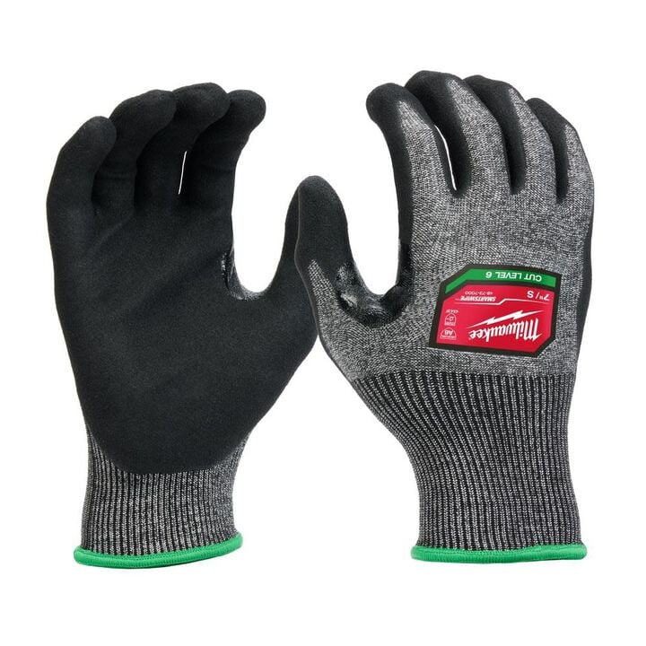 Milwaukee Cut Level 6 High Dexterity Nitrile Dipped Gloves Small