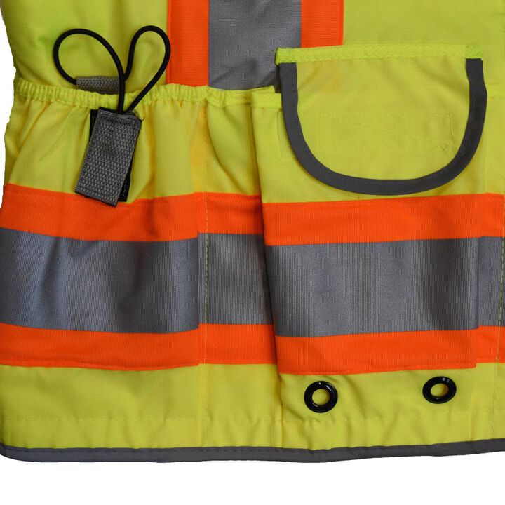 Radians Heavy Woven Two Tone Woven/Mesh Engineer Vest, large image number 3