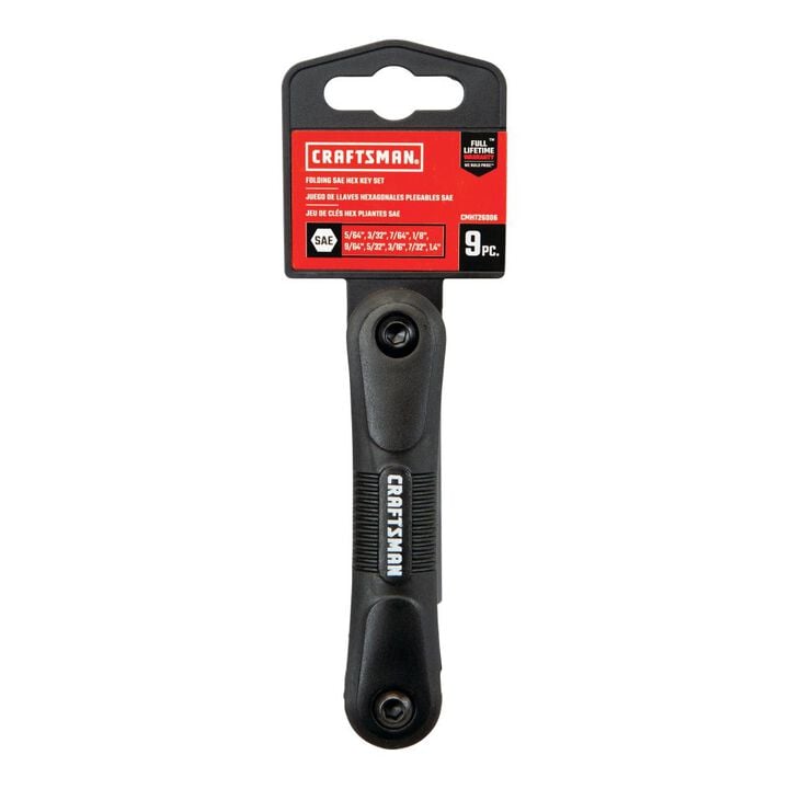 CRAFTSMAN 9-Key SAE Folding Hex Key Set, large image number 3