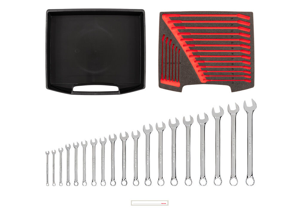 Tekton Combination Wrench Set with Drawer and Rack, 19 Piece (6-24 mm), large image number 3