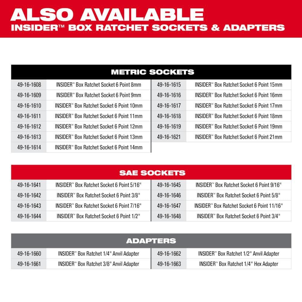 Milwaukee M12 Fuel Insider Extended Reach Box Ratchet Kit 3050 21 Simolary simolary.com 16
