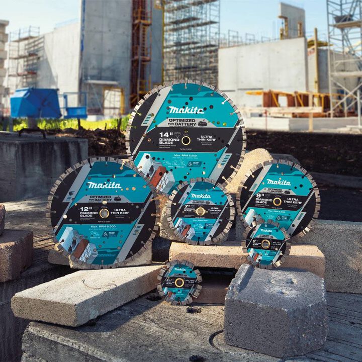 Makita Promotional Bundle of 6 Thin Kerf 14 Inch Segmented Turbo Rim Diamond Blade for Reinforced Concrete and Brick, large image number 10
