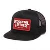 Occidental Leather Oxy Flatbill Trucker Hat Black with Red Patch OSFM, small image number 1