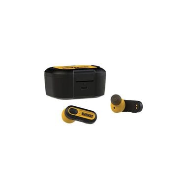 DEWALT Pro-X1 Jobsite True Wireless Earbuds with Charging Case, large image number 2