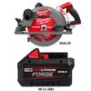 Milwaukee M18 FUEL 10-1/4 Inch Rear Handle Circular Saw (Bare Tool) with M18 REDLITHIUM FORGE XC 18V 8Ah Battery Pack Bundle, small image number 2