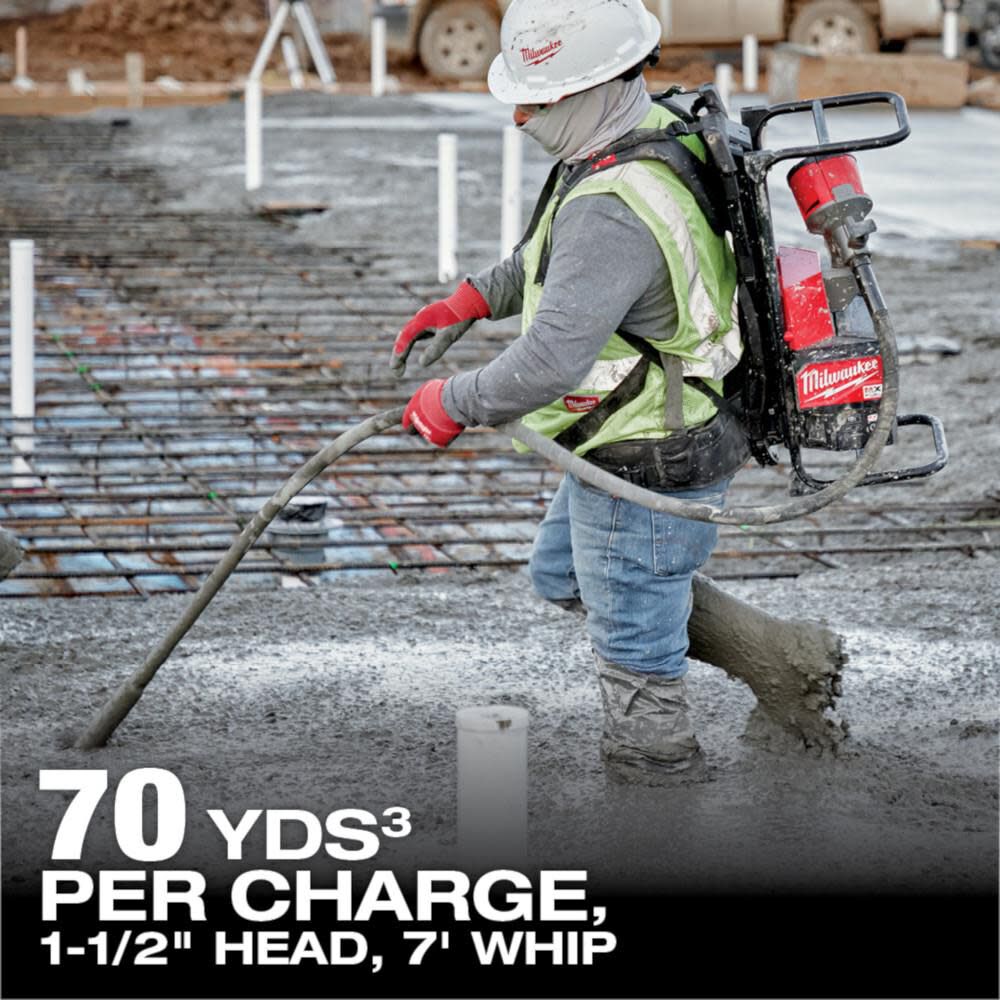 Milwaukee MX FUEL Backpack Concrete Vibrator Kit MXF3712XC Acme Tools