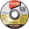 Makita 4-1/2 Inch x 7/8 Inch Ultra Thin Cut-Off Wheel, Stainless 25pk, small image number 1