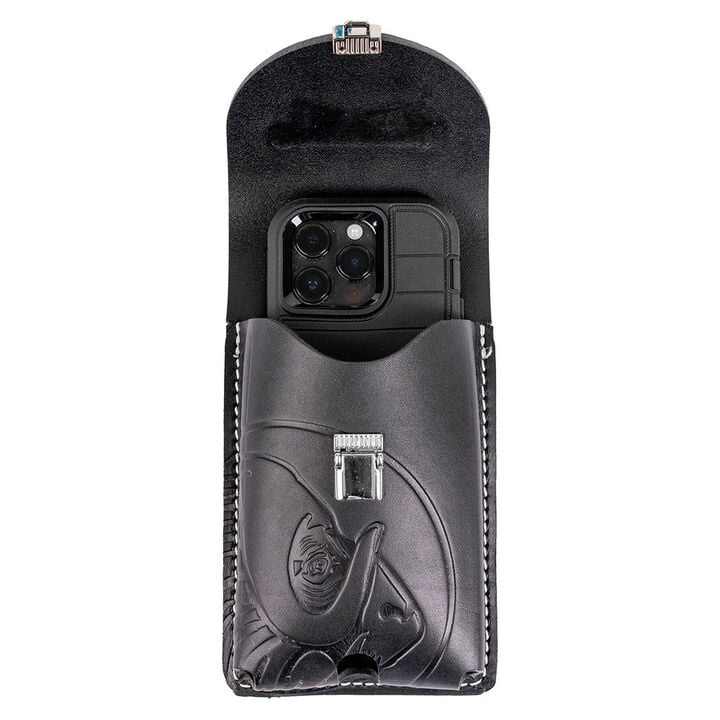 Occidental Leather Leather Belt-Worn Phone Holster, Black, 2X, large image number 2