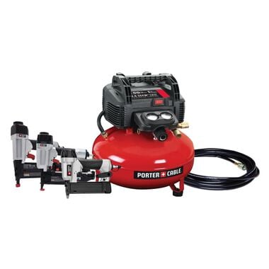 Porter Cable 3 Nailer and Compressor Combo Kit, large image number 0