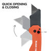 Klein Tools FLICKBLADE Subcompact Folding Utility Knife, small image number 5