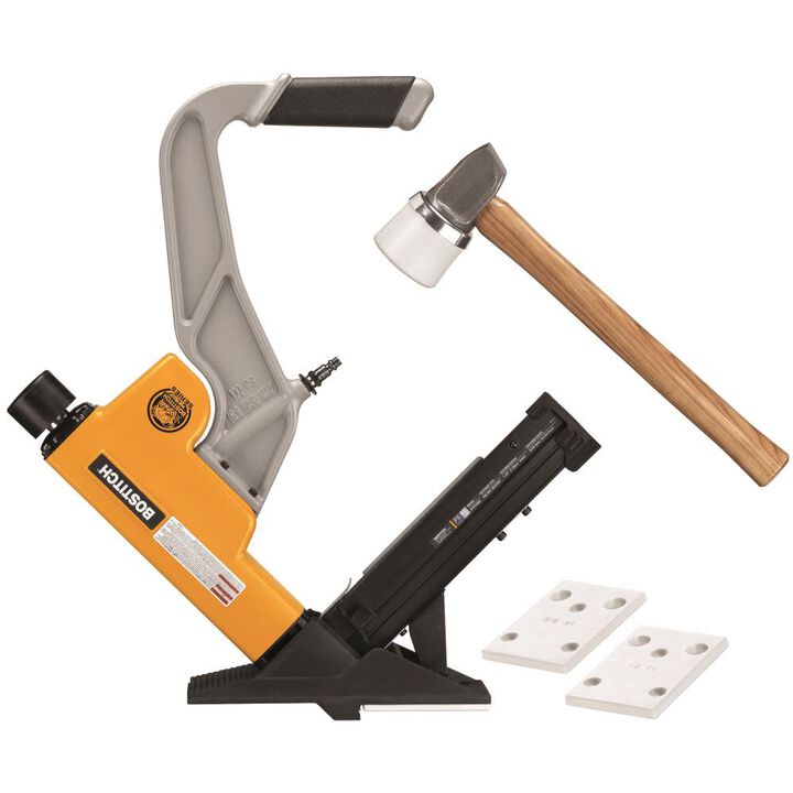 Bostitch Staples Flooring Pneumatic Nailer & Rolling Base Flooring Attachment Bundle, large image number 8