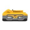 DEWALT 20V MAX 20V 5Ah Lithium Ion Power Tool Battery Pack with Fuel Indicator, small image number 5
