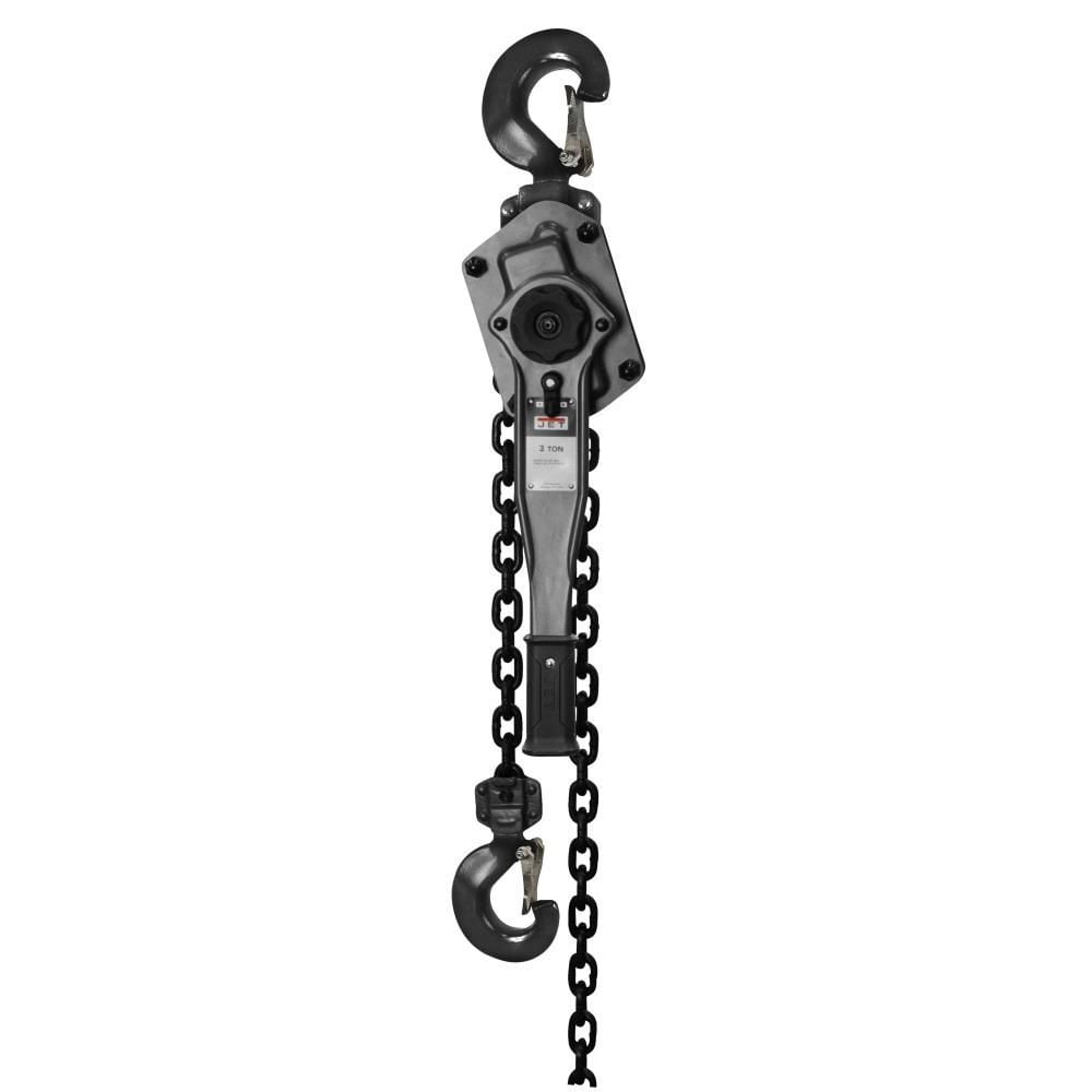 JET JLP-300A-15SH 3 Ton Lever Hoist 15 Ft. Lift with Ship Yard Hooks - JT9-287802