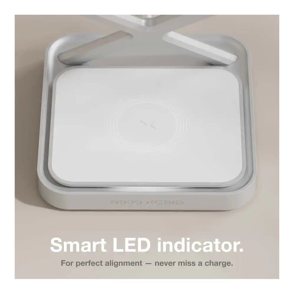 Noco 3-In-1 Qi2 15W Wireless Charging Stand Silver, large image number 6