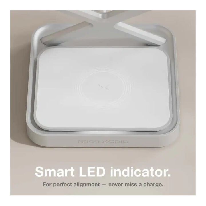 Noco 3-In-1 Qi2 15W Wireless Charging Stand Silver, large image number 5