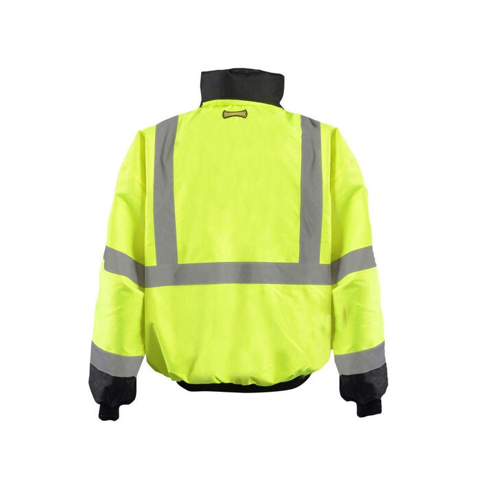 Occunomix Hi-Vis Yellow Value Black Bottom 2-in-1 Bomber Jacket 5X, large image number 1
