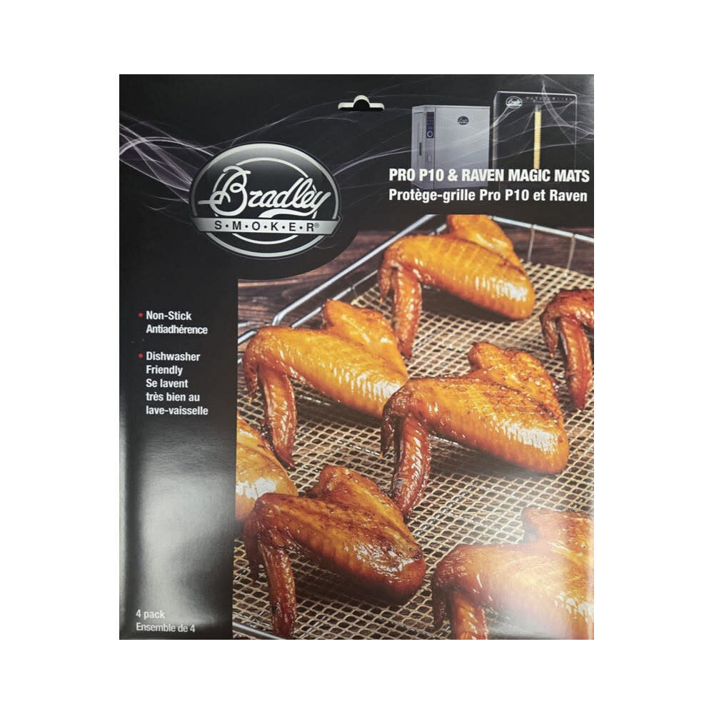 Bradley Smoker P10 and Raven Smokers Non-Stick Mesh Mat 4 Pack – ACMESH4
