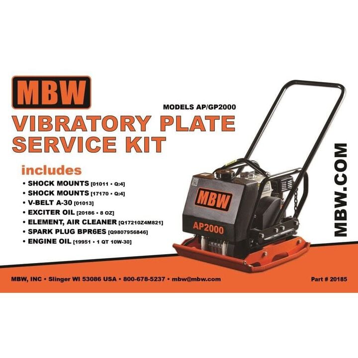 MBW Service Kit for AP/GP2000H Heavy Duty Vibratory Plate, large image number 1