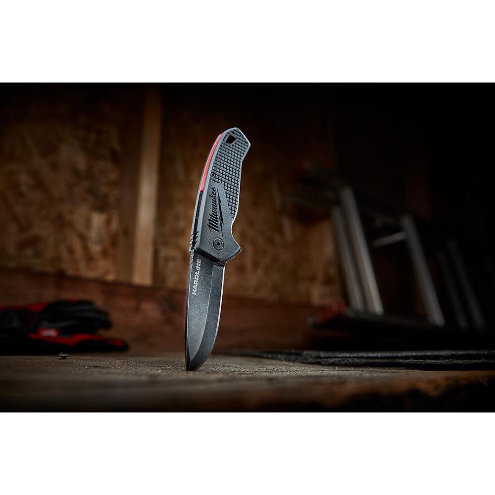 Milwaukee 3 in. HARDLINE Smooth Blade Pocket Knife, large image number 7