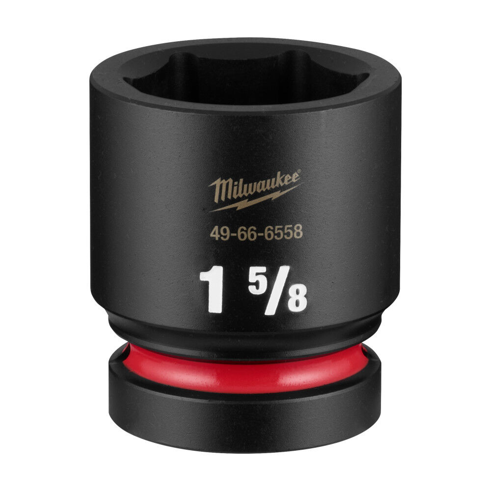 Milwaukee SHOCKWAVE Impact Duty 1 Inch Drive 1-5/8 Inch Standard 6 Point Socket - 49-66-6558