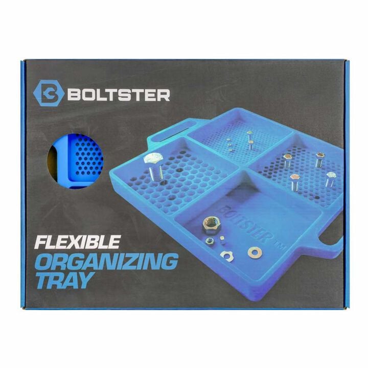 Boltster 4-Way Flexible Fastener Organizing Tray Blue, large image number 2