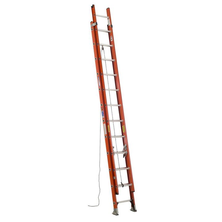 Werner Type IA Fiberglass D-Rung Extension Ladder 24'