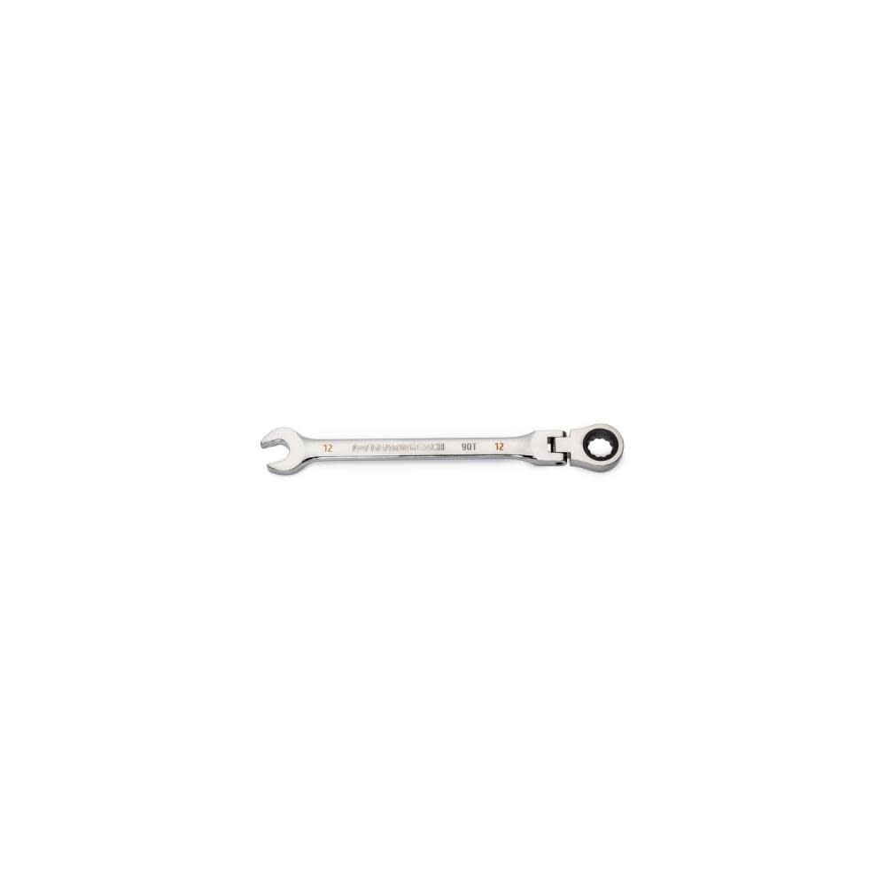 GEARWRENCH 12mm 90T 12 Point Flex Head Ratcheting Combination Wrench - 86712