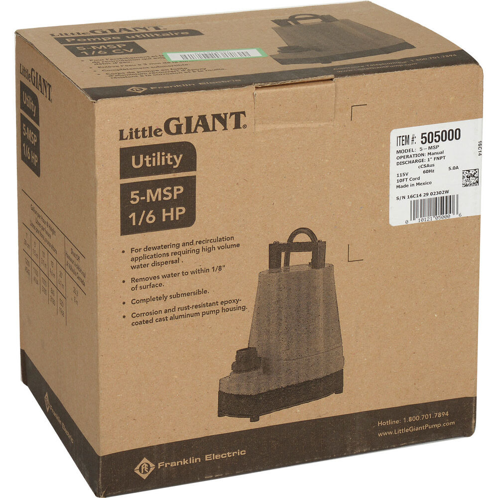 Little Giant - 505025 - Submersible Utility Pump
