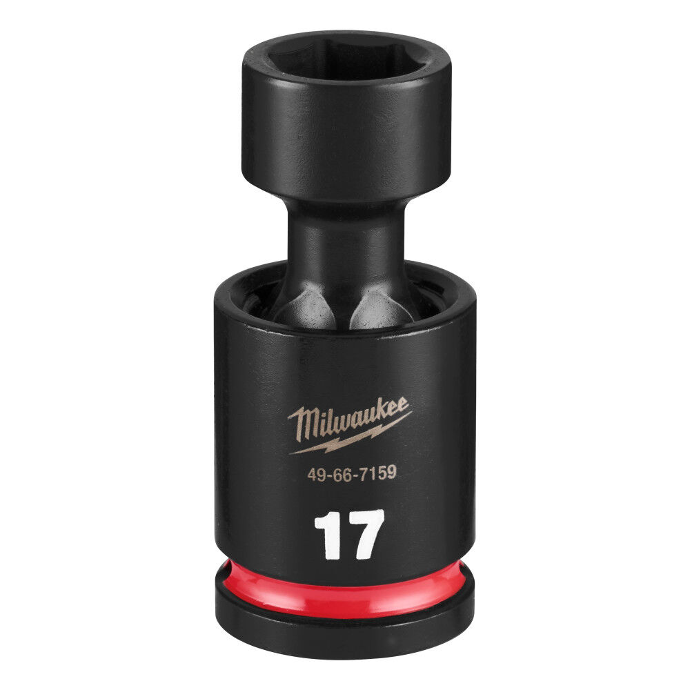 Milwaukee SHOCKWAVE Impact Duty 1/2 Inch Drive 17MM Standard Swivel Socket - 49-66-7159