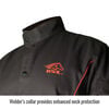 Black Stallion Welding Jacket 9oz Black FR Cotton Large, small image number 2