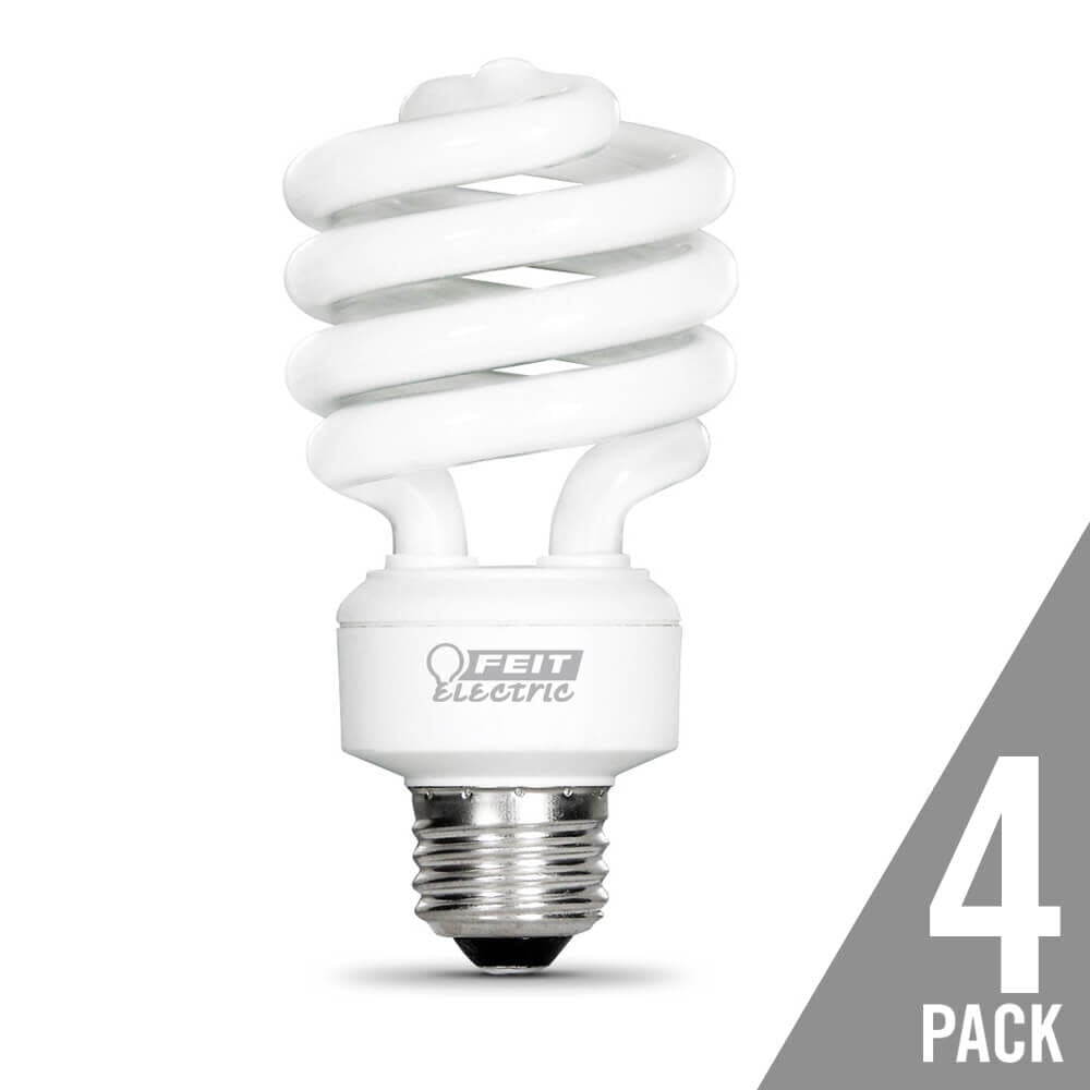 Feit Electric 100W EcoBulb 2700K Mini Twist CFL Bulb 4 Pack – ESL23TM/4/RP